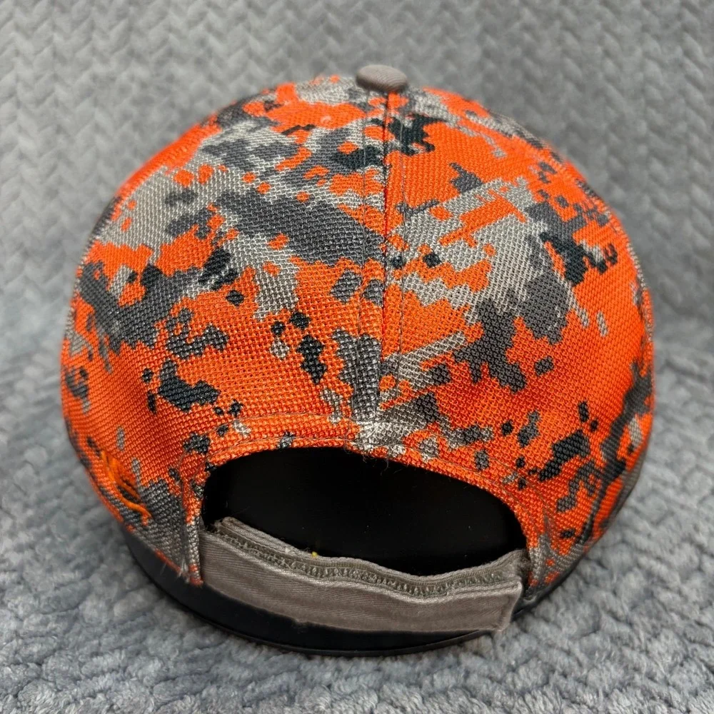 Baldwin Poplar Bluff MO Chevy Cadillac Hat Orange Digital Camo Mesh Back Cap